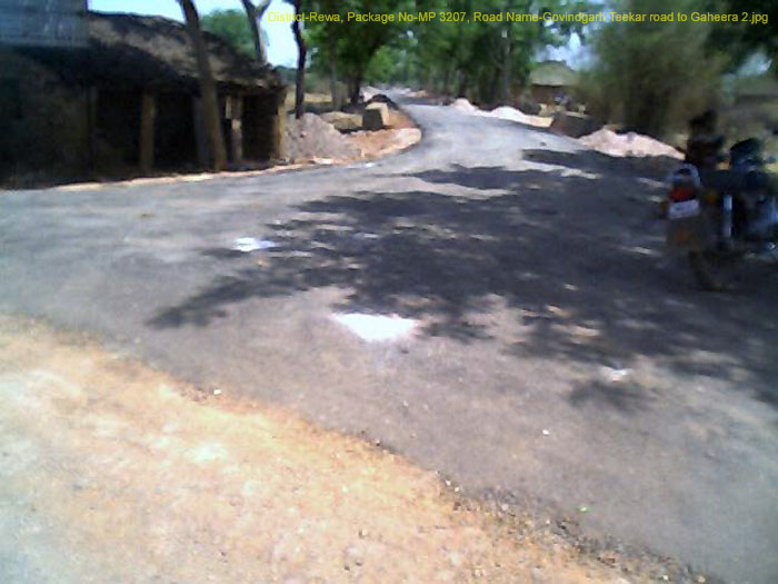 District-Rewa, Package No-MP 3207, Road Name-Govindgarh Teekar road to Gaheera 2